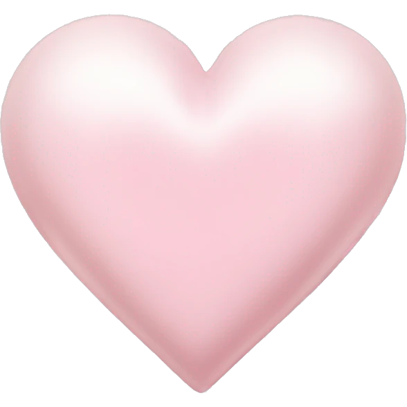 pearl light pink heart emoji