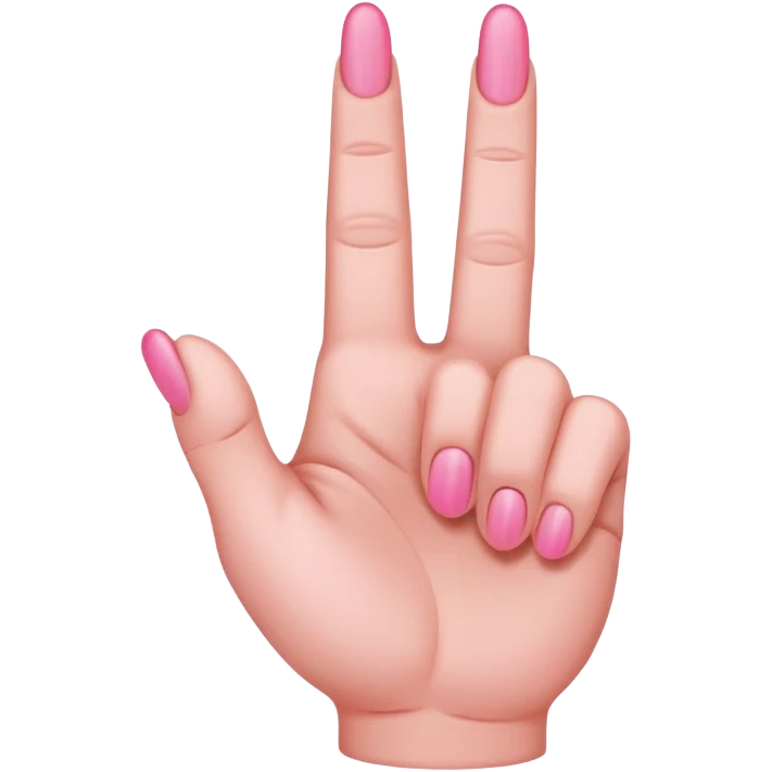 Pink middle finger  emoji