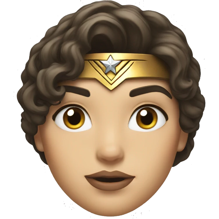 Wonder woman face emoji