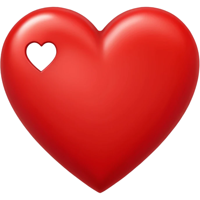 Un corazón grande rojo con la letra" J" en mayúscula en el centro  emoji