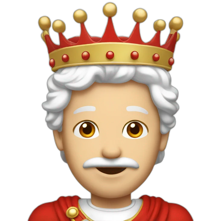 red single english crown emoji