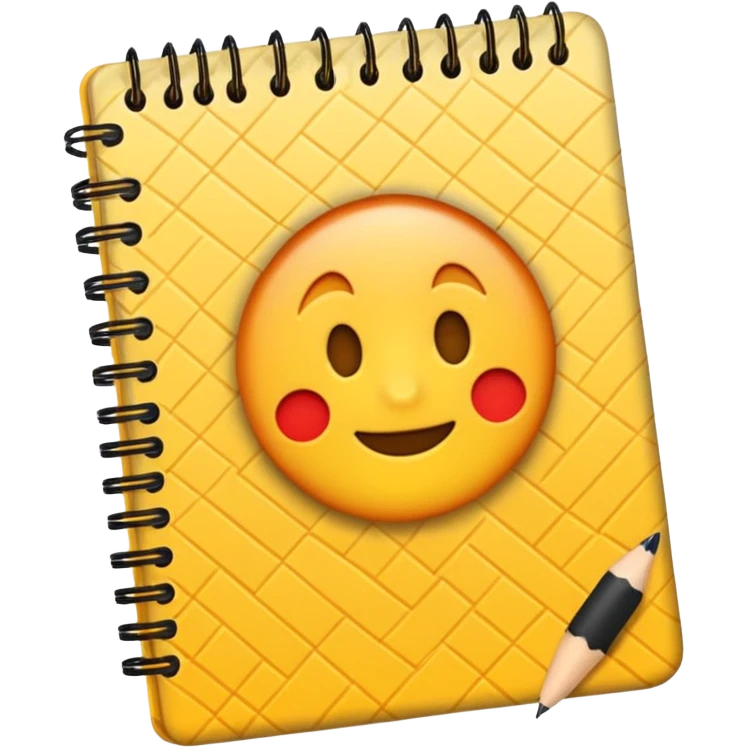 patterned notebook emoji