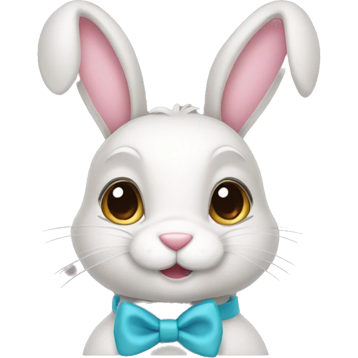 bunny with bows  emoji