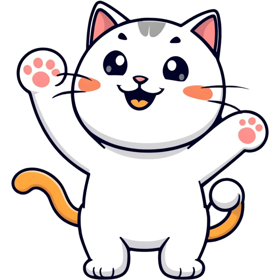 cat pointing and laughing emoji