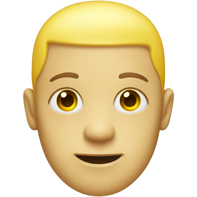 Face with yellow bone emoji