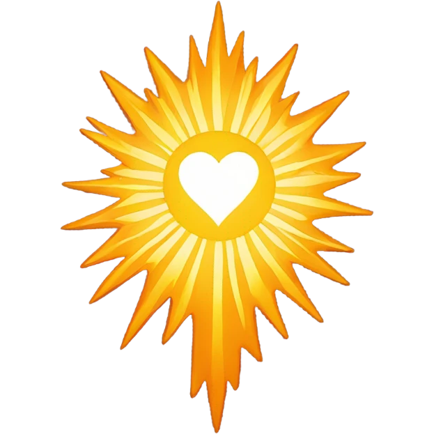 Sun heart emoji