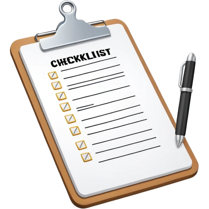 clipboard with a checklist and a t-shirt, fashion production theme emoji