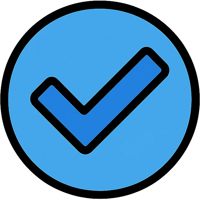 blue tick icon emoji