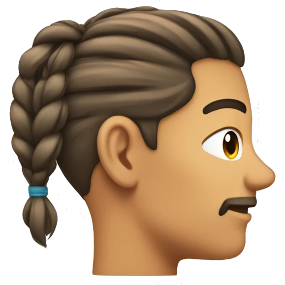 hair tucking behind ear emoji