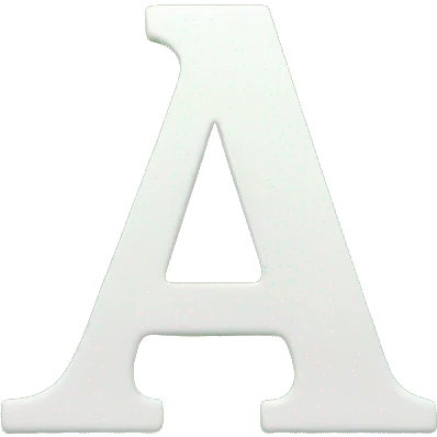 Letter a green emoji