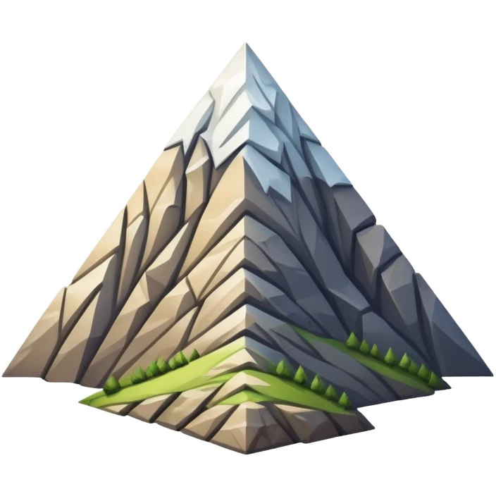 Mountain shaped like a parallelogram with Kurdish cultural elements emoji