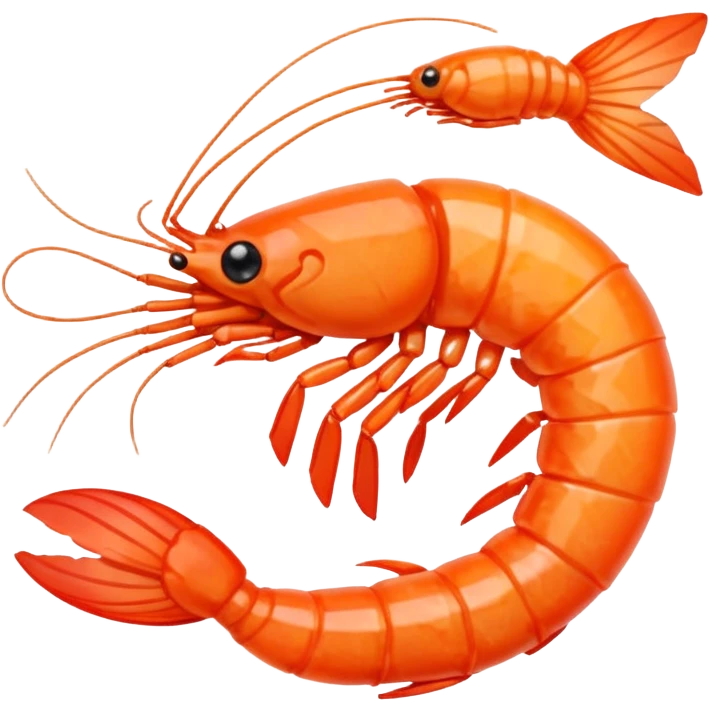 Broken shrimp emoji