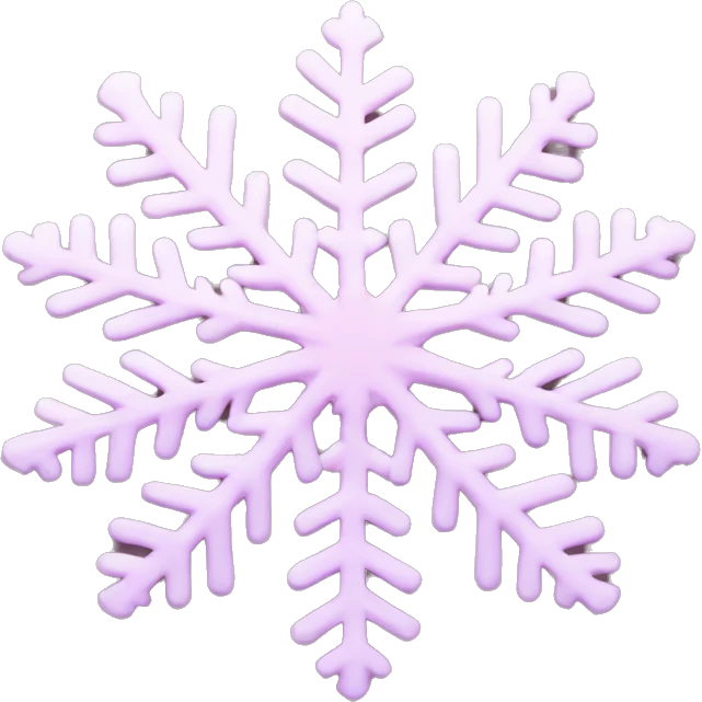 pastel pink snowflake  emoji