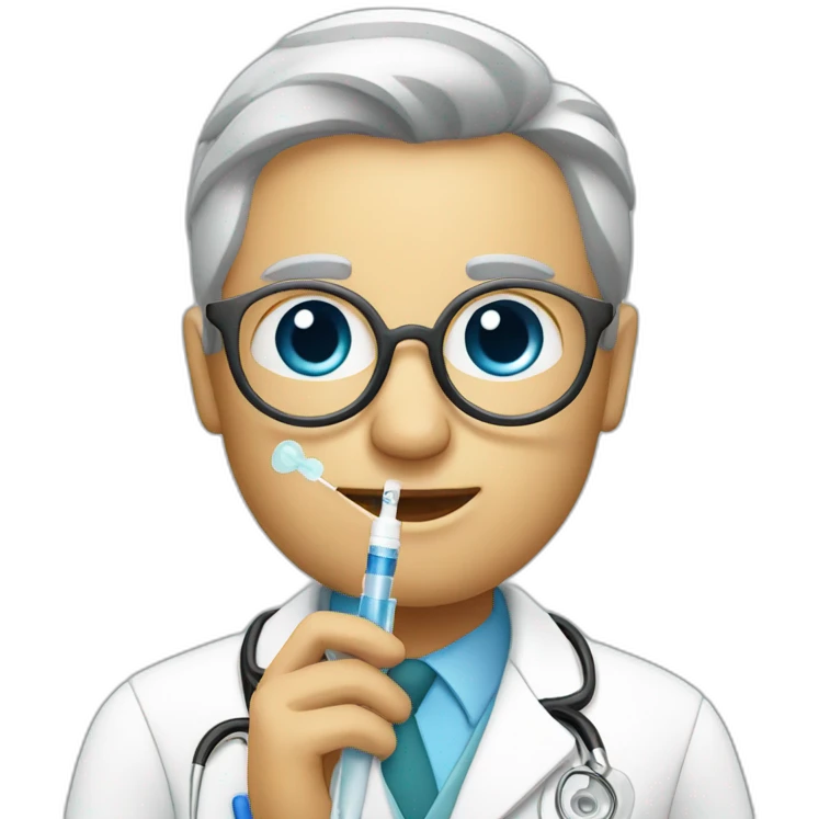 Doctoer with a syringe emoji