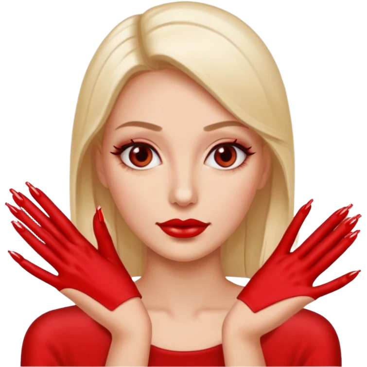 A normal human emoji with nails💅 this emoji but without the nail polish, a female with polished nails 💅  emoji