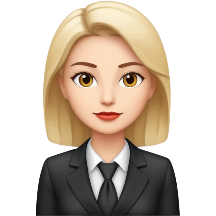 ceo woman business confidently wears smart business attire emoji