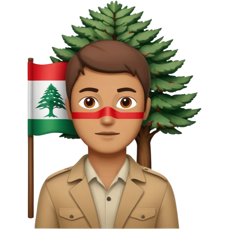 A guy with a lebanese flag emoji