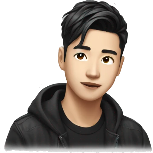 Asian kpop guy emoji