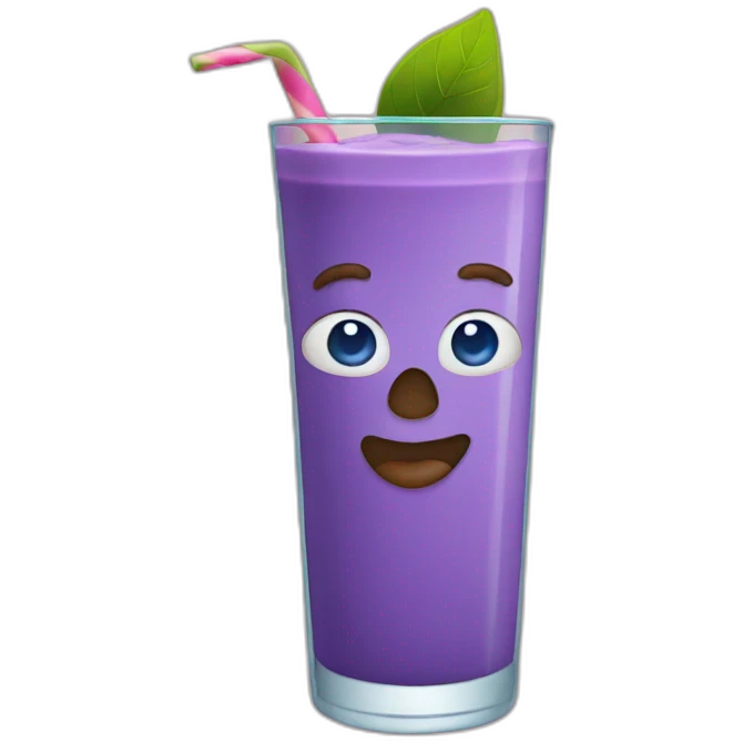 blueberry smoothie emoji