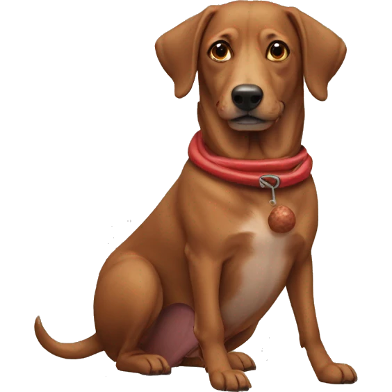 perro salchicha emoji