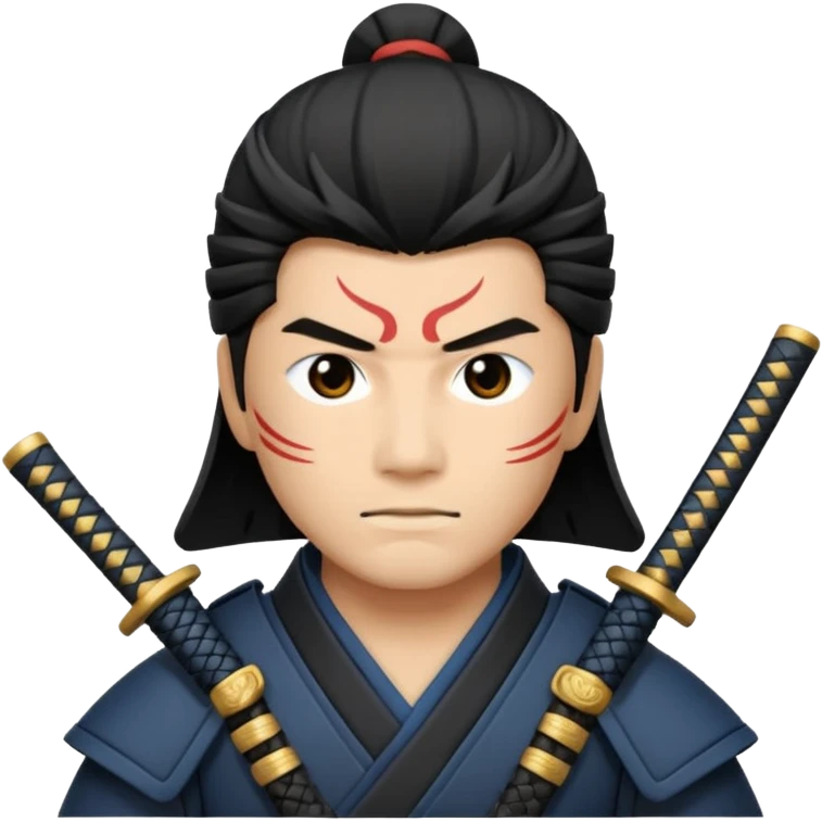 I want a black and white samurai. It is for an icon. emoji