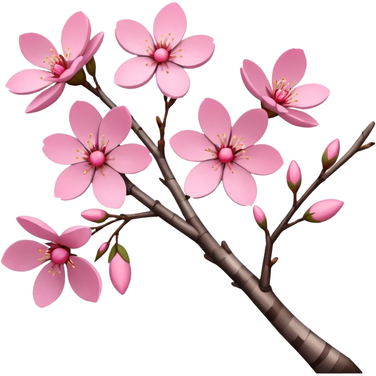sakura branch with a checkered pattern emoji