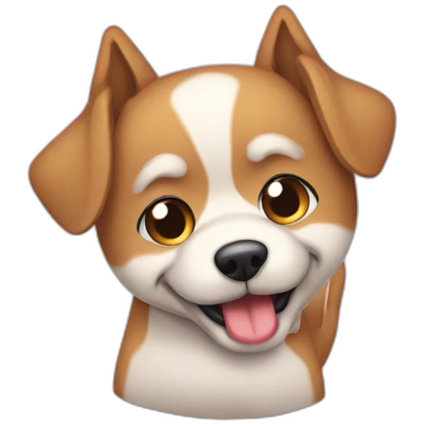 perro comiendo un pastel emoji
