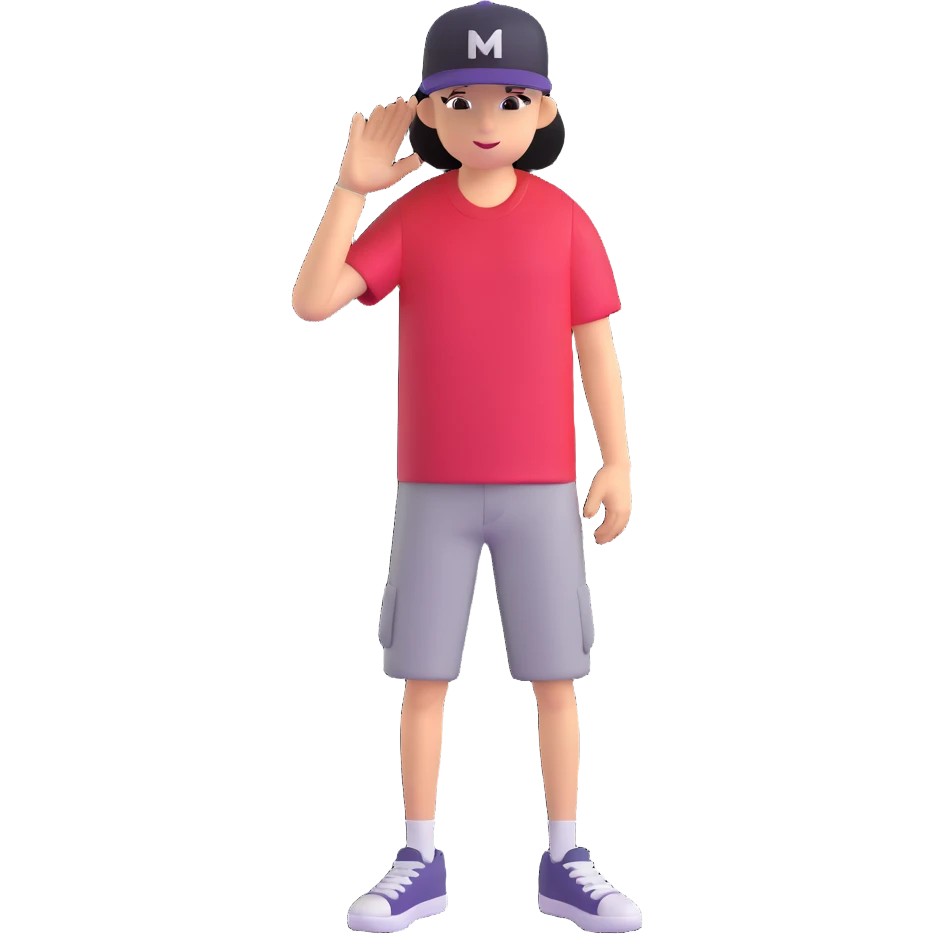 party guy with a snapback hat emoji