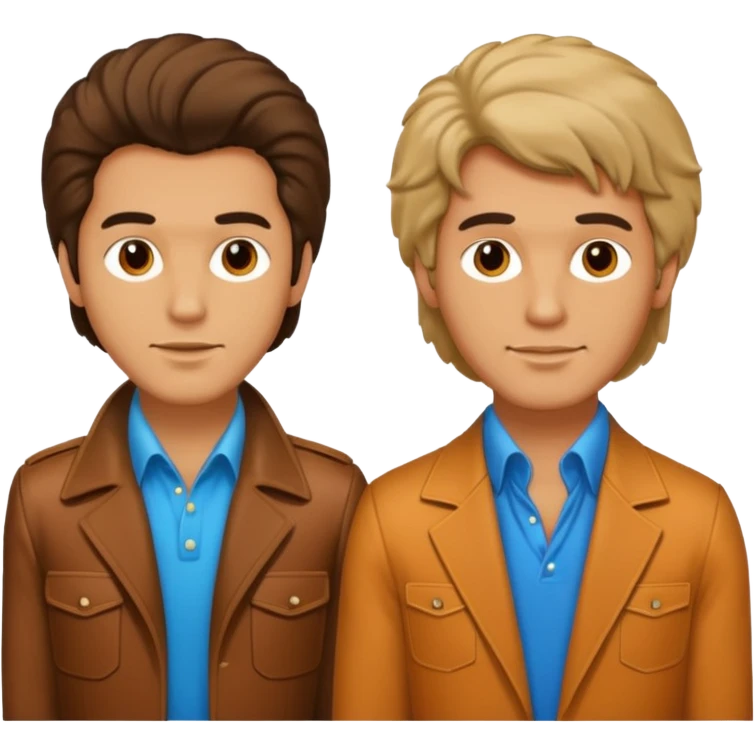 70s 80s men with hair style  emoji
