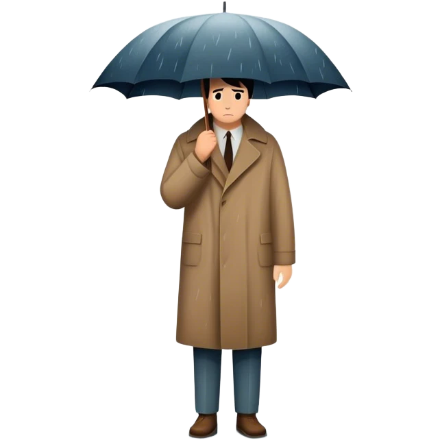 Icon for Drama Movies: A vintage movie poster-style design with intense emotional elements, like a lone figure in a rainstorm, or dramatic lighting. Include subtle symbols of heartache and struggle. Bold typography, cinematic feel. Transparent background. emoji
