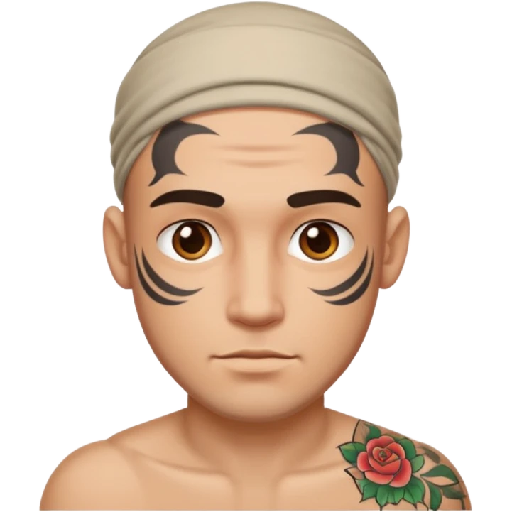 where peace out in his forehead emoji