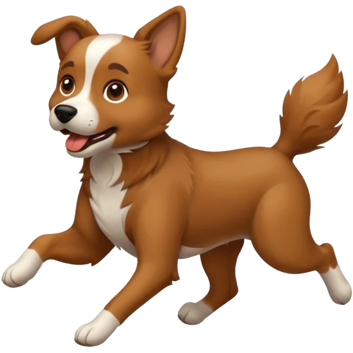 dog running emoji