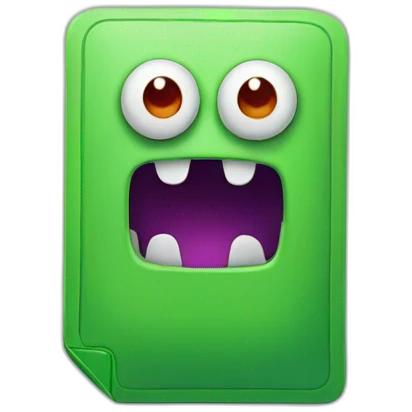 sim card monster emoji