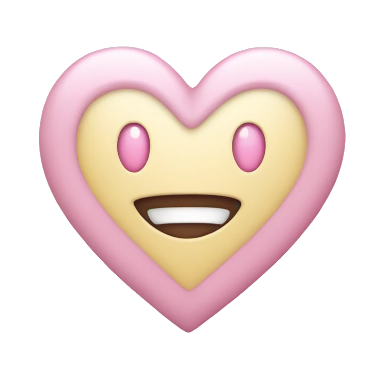 Pastel heart emoji