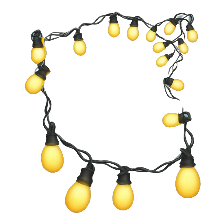 garland with lights emoji