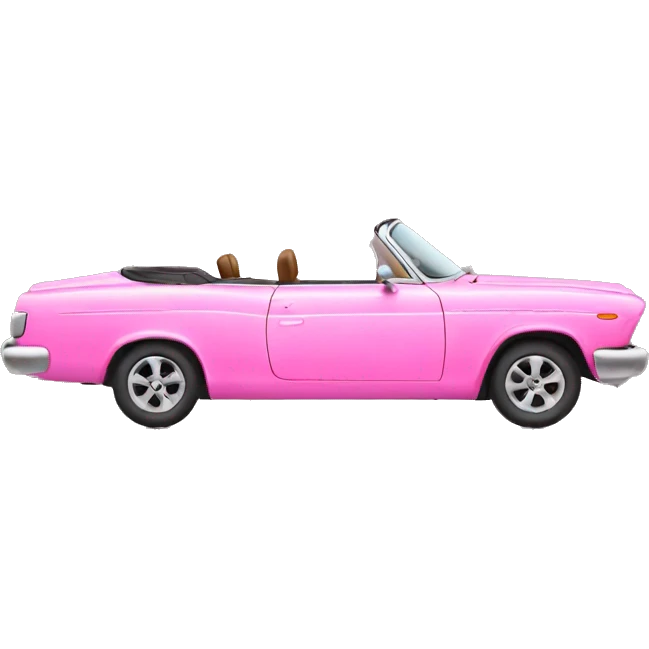 pink convertible  emoji