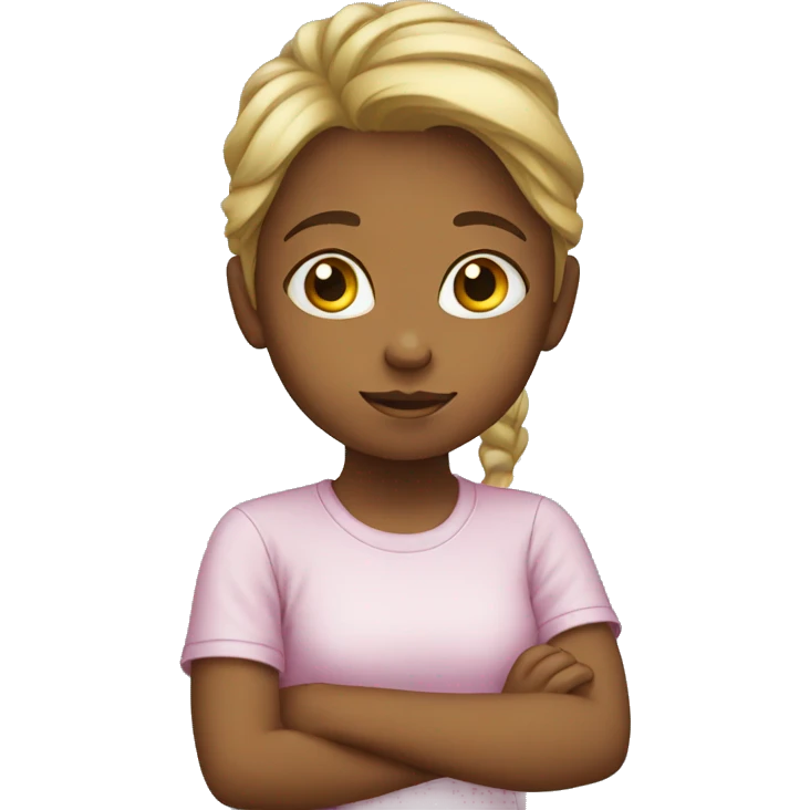kid girl thinking emoji