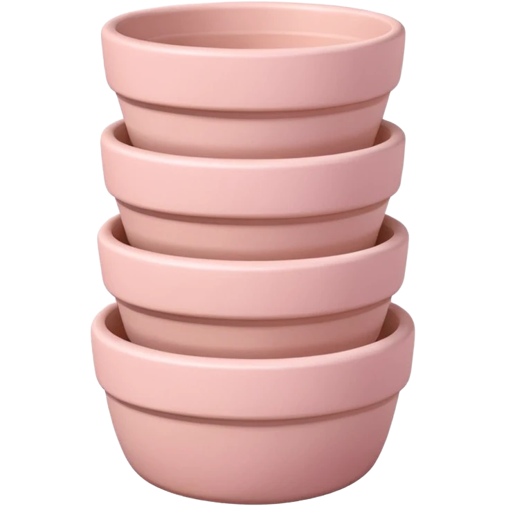Pastel pink stacked pots  emoji