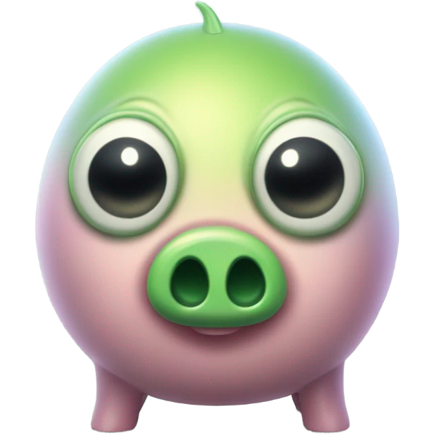 alien piggy bank emoji