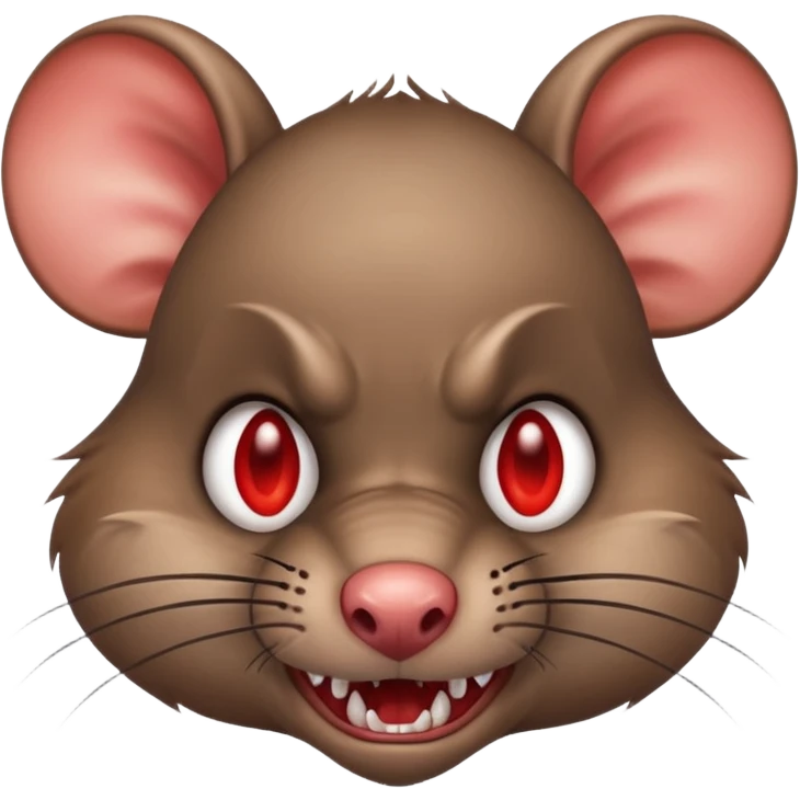 Very angry rat emoji