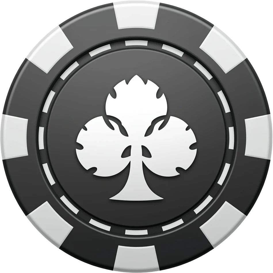 Poker Chip with Klingon Symbol and no shadow, transparent background, and no text emoji