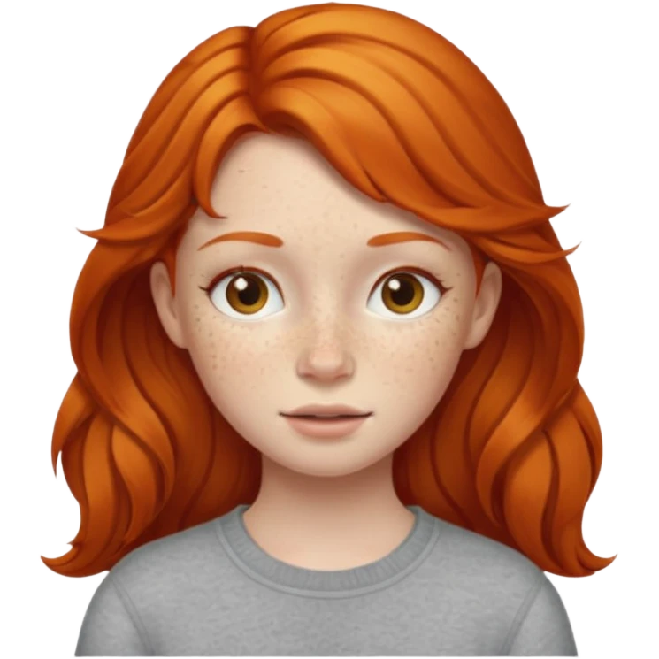 Ginger girl emoji