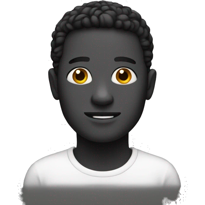 Black and white  emoji