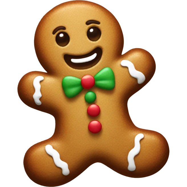 gingerbread man emoji