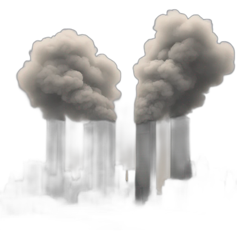 Twin Towers smoke emoji