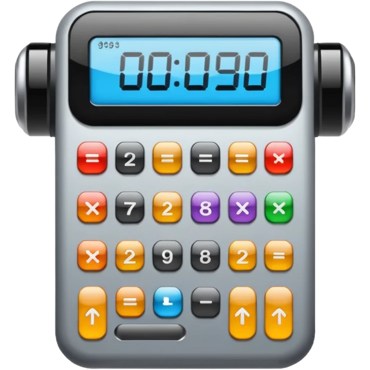 Crie a imagem de uma calculadora emoji