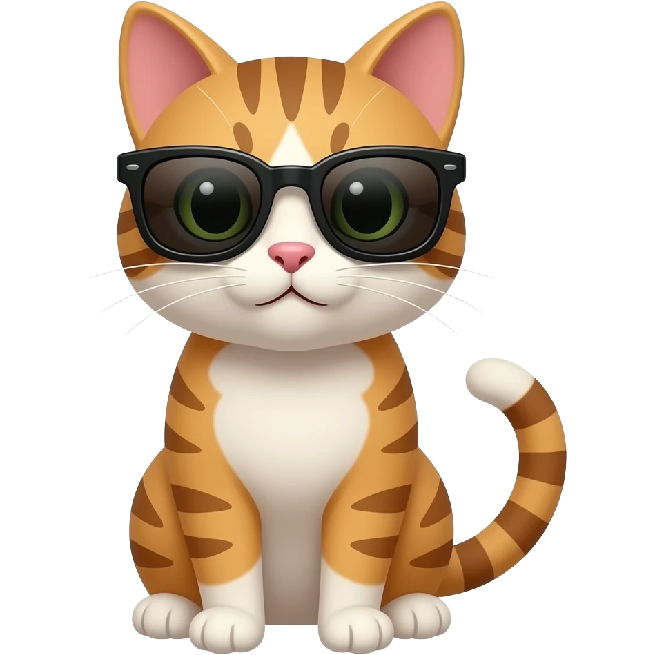 Cat wearing sunglasses emoji