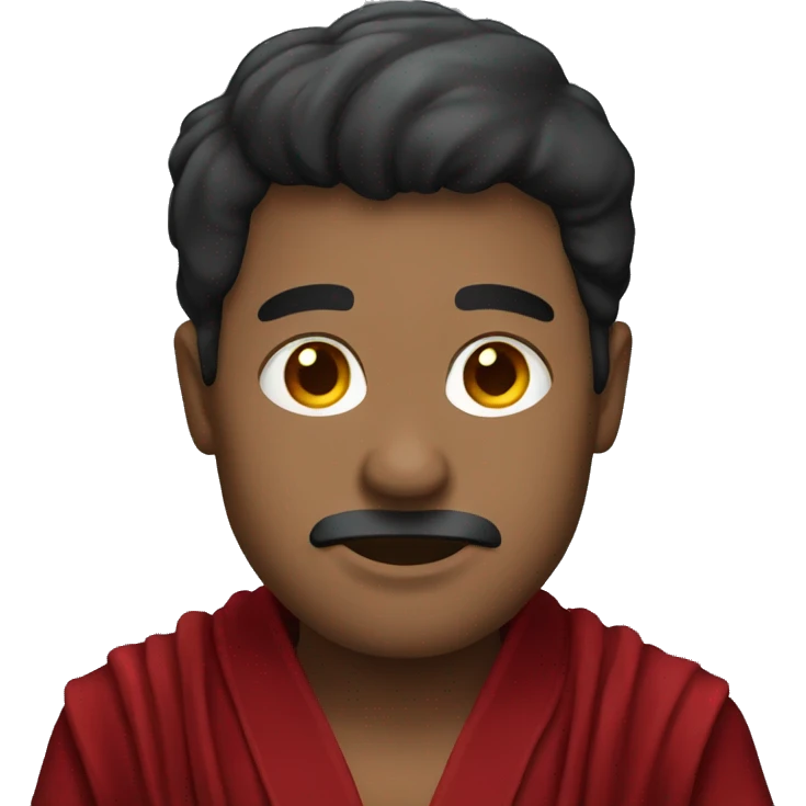 Dark red robe emoji