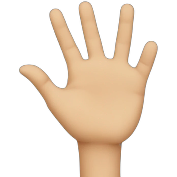 Hand pointing emoji