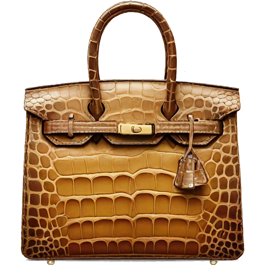 Crocodile leather bag birkin  emoji